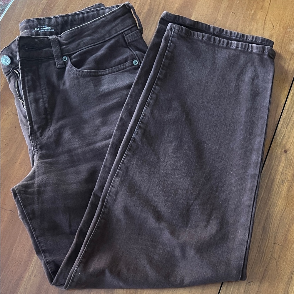 Dark Brown Jeans High Rise loose women’s